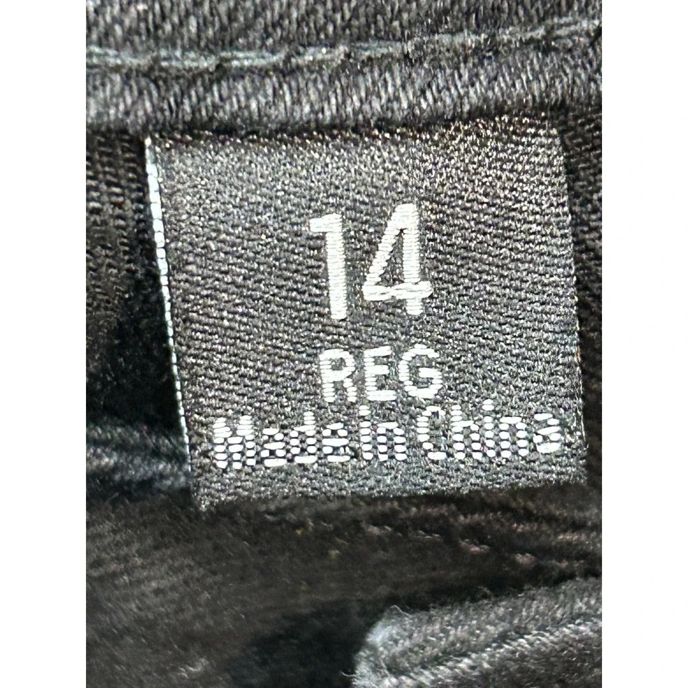 Ashley Stewart Jeans Womens 14 Regular Black Fearless Skinny Stretch High Rise - Picture 8 of 9